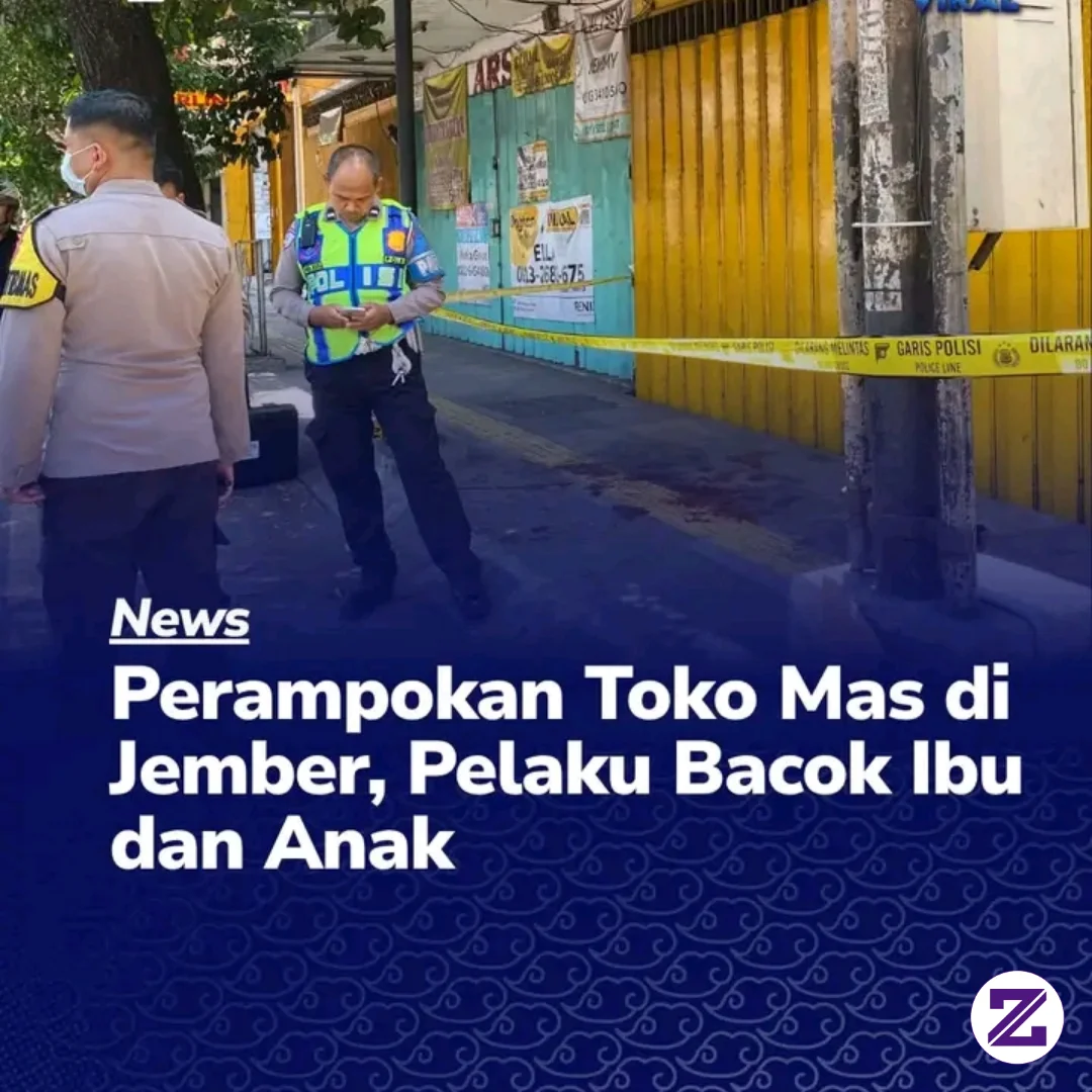 Aksi Perampokan Bersenjata Tajam Meneror Toko Mas Murni Di Jalan Sultan Agung,