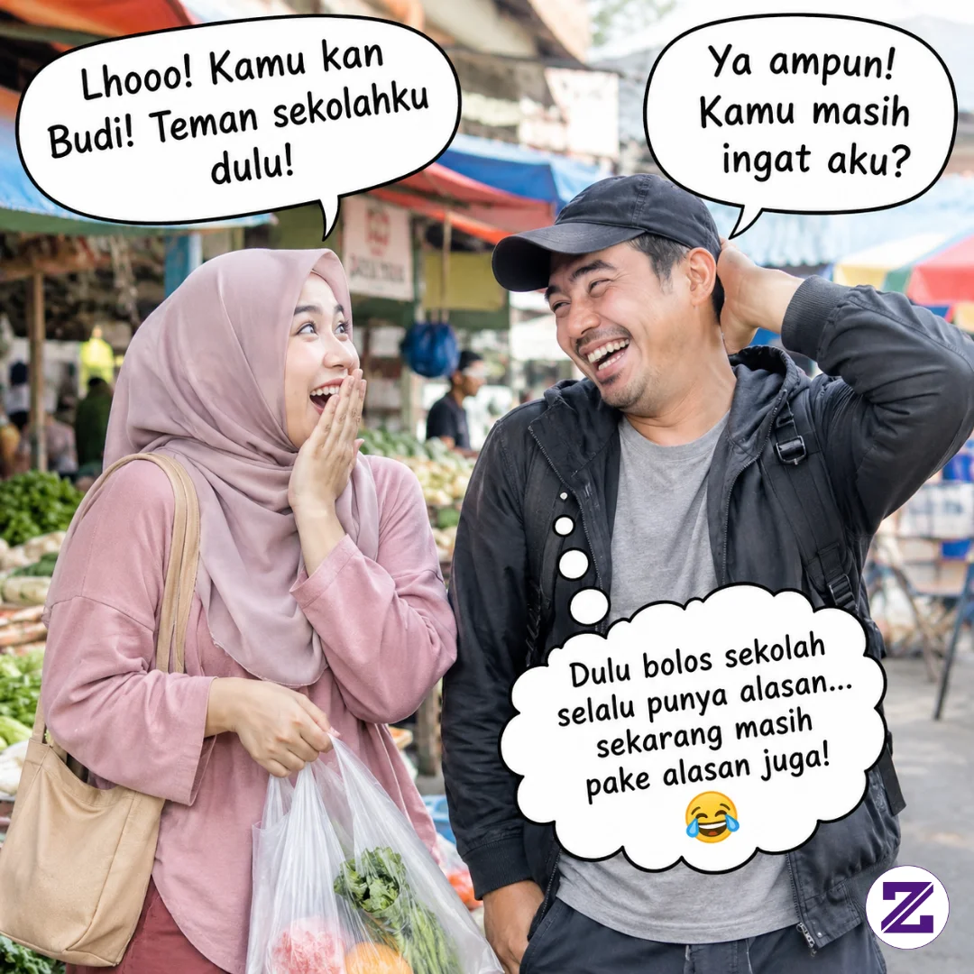 Tak Sengaja Bertemu Teman Lama Yang Dulu Hobi Bolos Sekolah