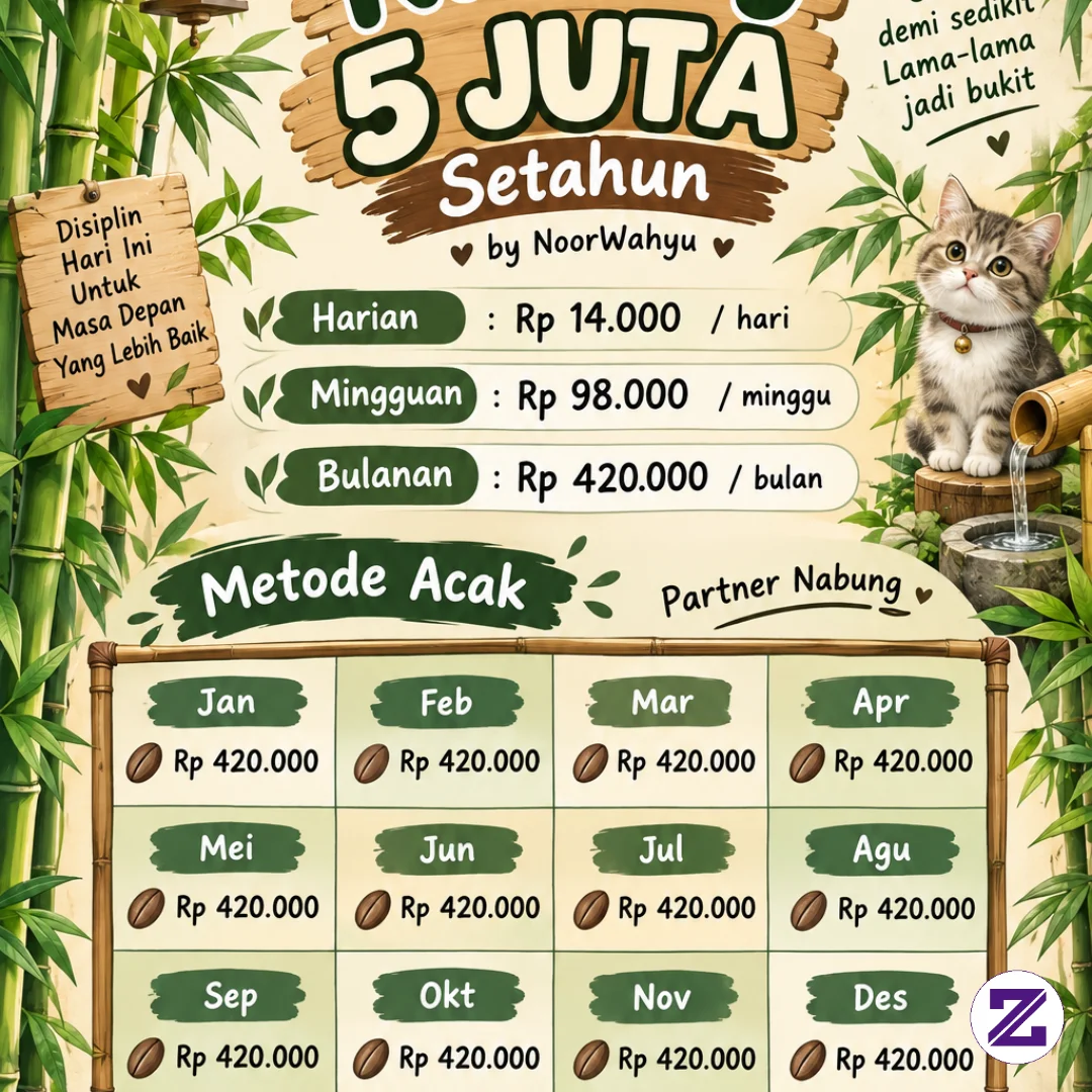 Hemmmm Nabung 5 Juta Bisa ... Hemmm Bisa Dong ... Dengan Niat Dan Konsistensi