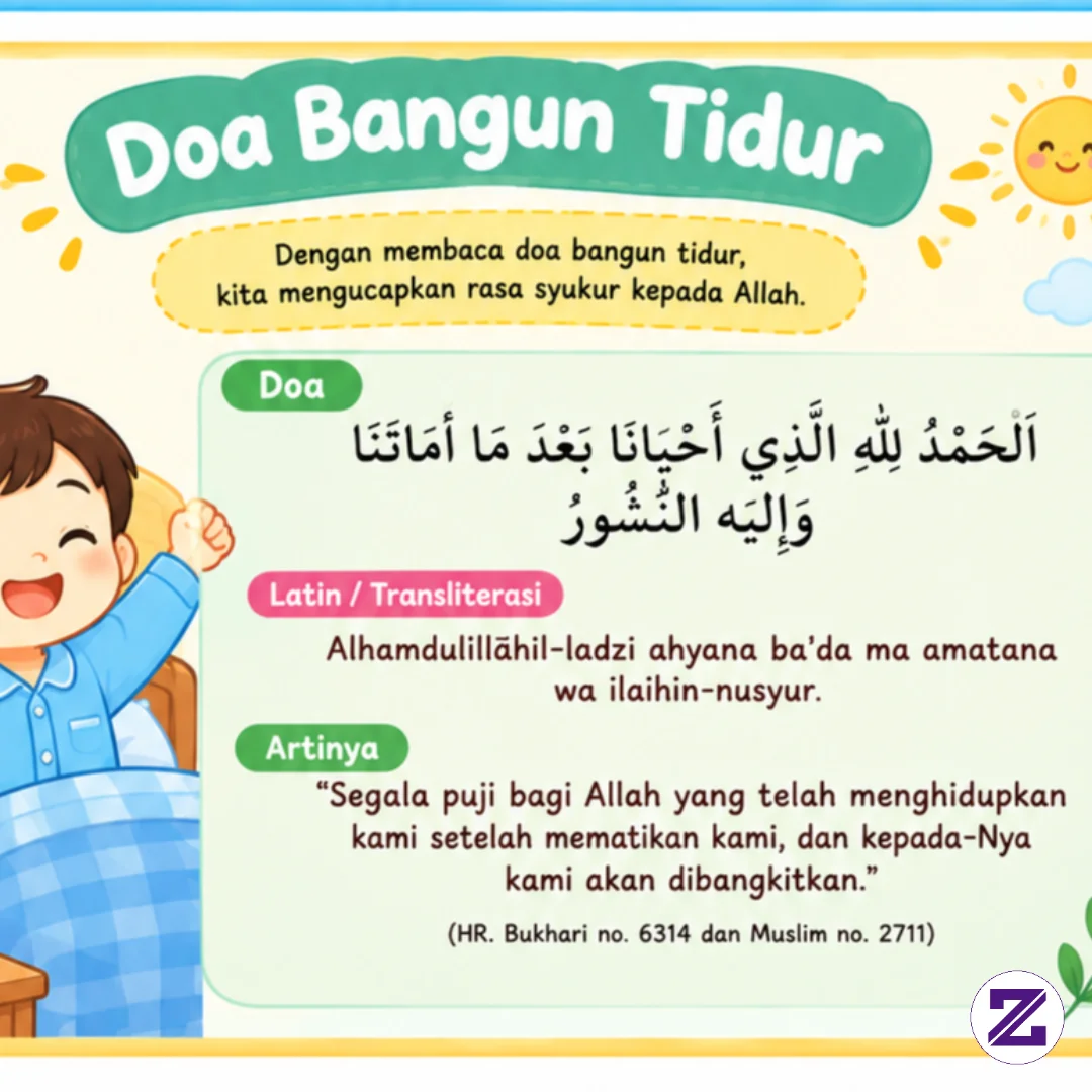 Doa Bangun Tidur Anak-anak ☺️