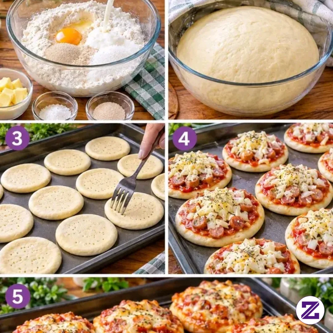 RESEP PIZZA MINI EMPUK DAN LEZAT 🍕