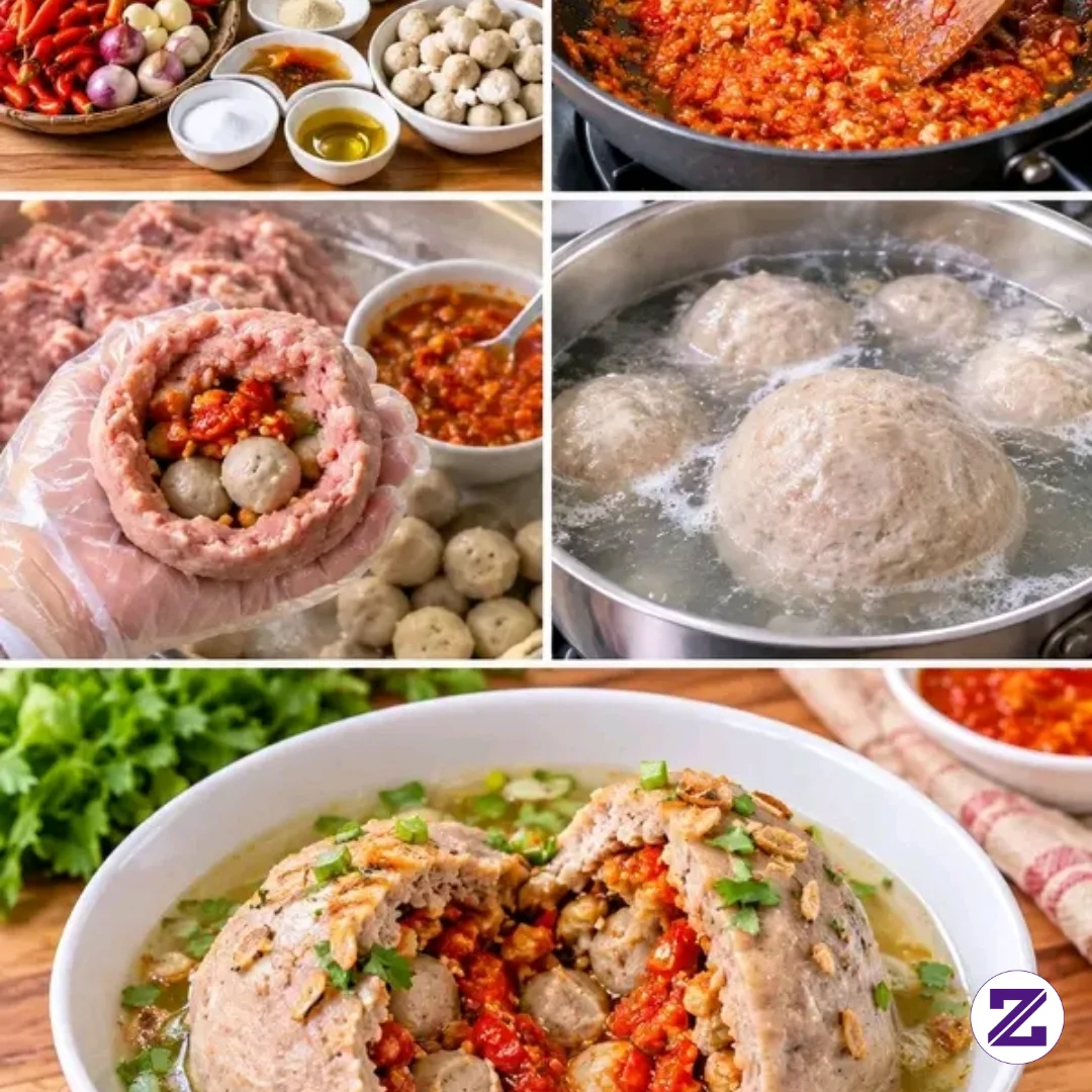 RESEP BAKSO BESAR BERANAK MERCON 🌶️