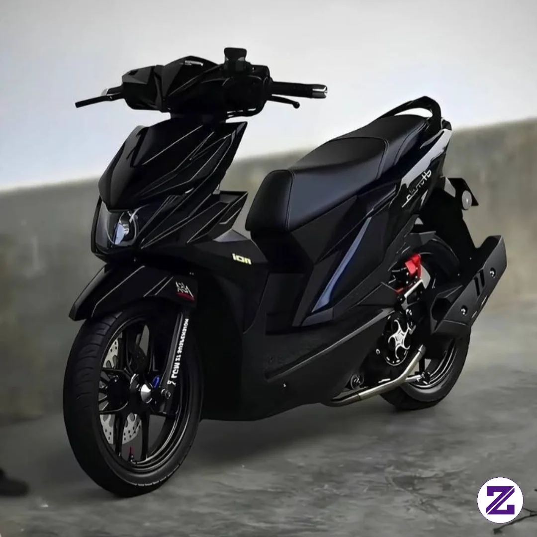 Style Motor Salju Hitam