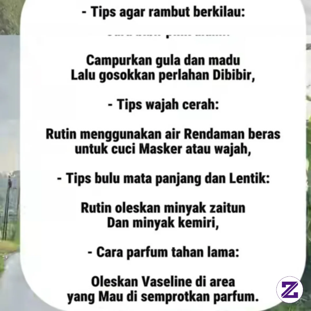 Tips Cantik Alami
