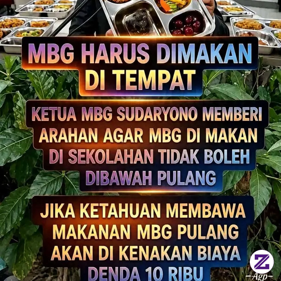 MBG Dilarang Dibawa Pulang