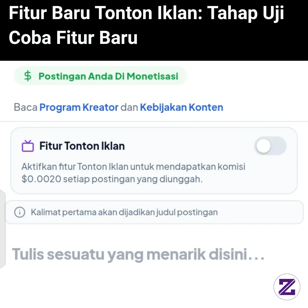 Skrng Ada Fitur Nonton Iklan $20