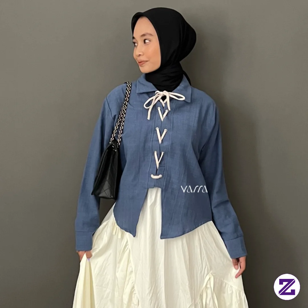 Kemeja Talis Pita Wanita Ini Terbuat Dari Bahan Lucy Slub Yang Adem Dan Menyerap
