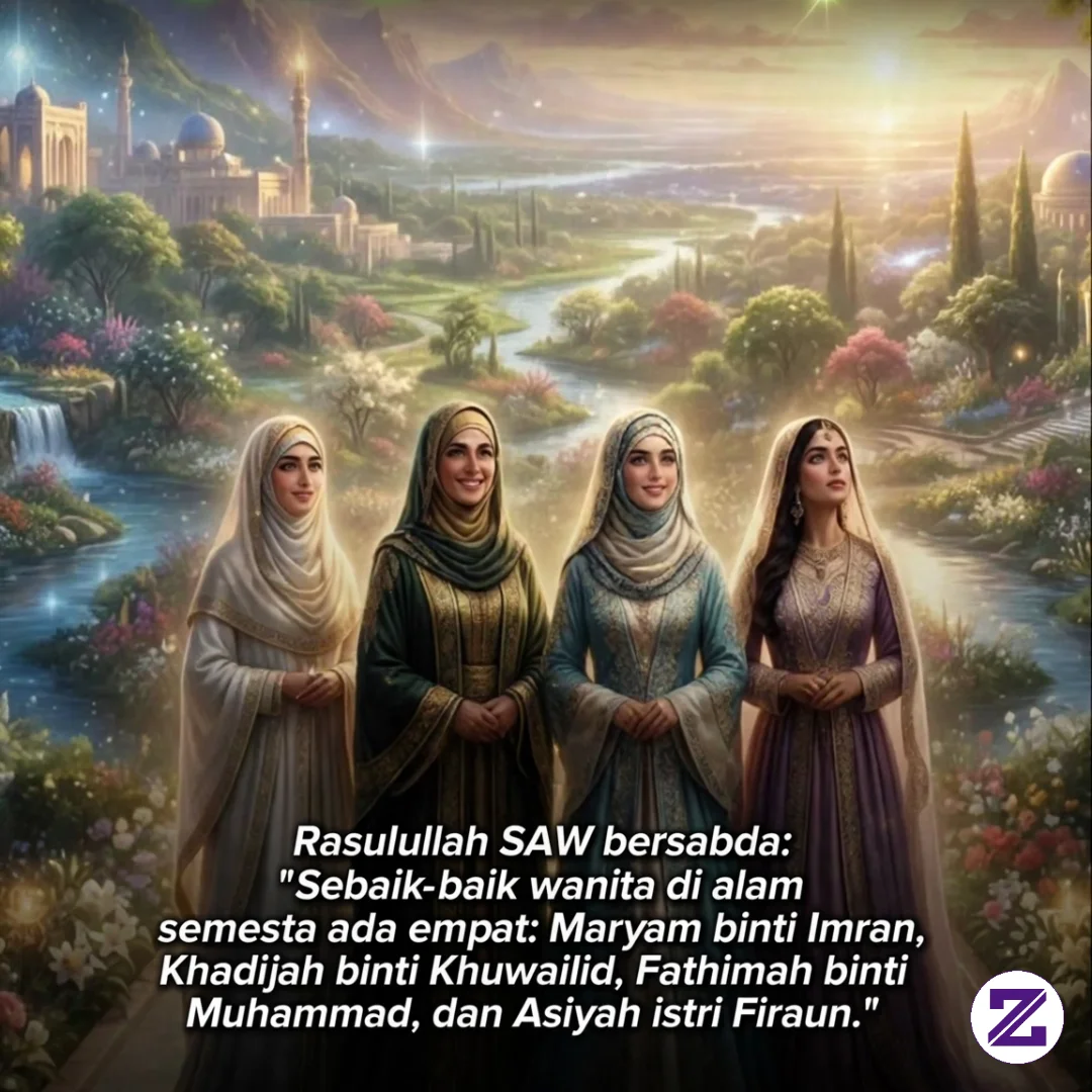 Di Antara Miliaran Wanita Yang Pernah Hidup Di Bumi, Hanya Empat Yang Rasulullah