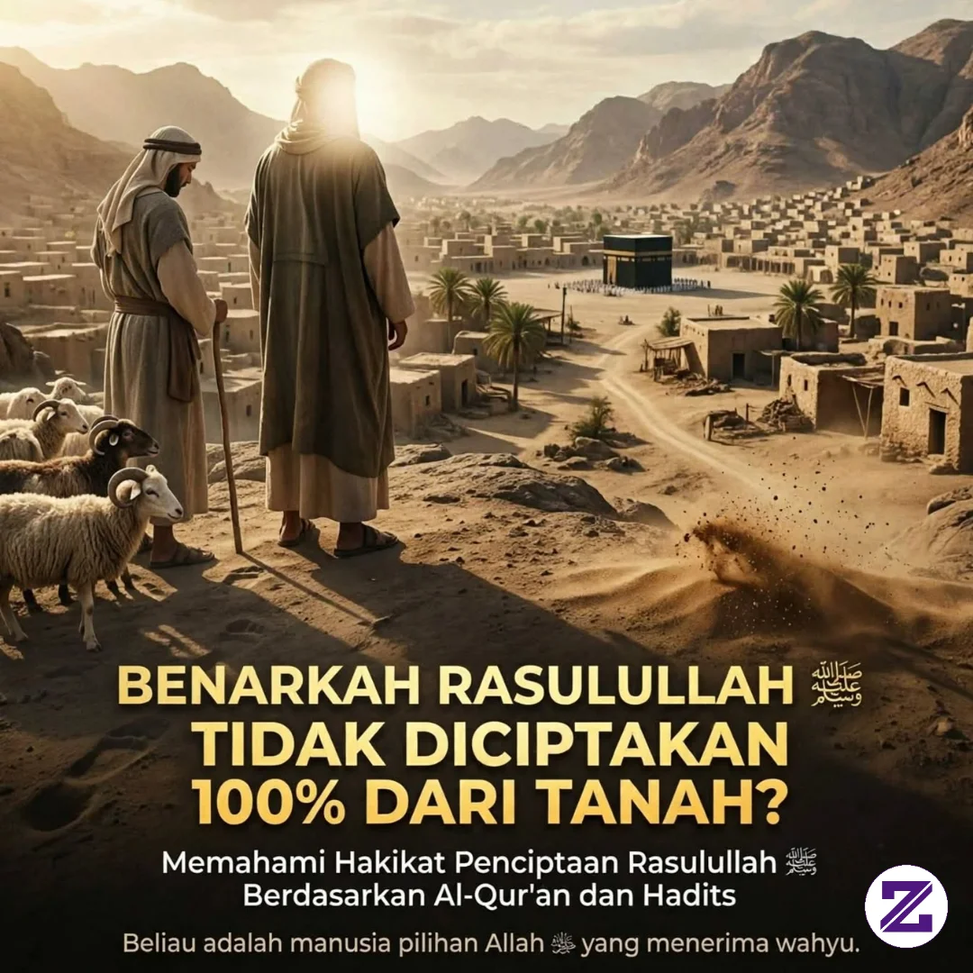 BENARKAH RASULULLAH TIDAK DICIPTAKAN 100% DARI TANAH? MENURUT KALIAN GIMANA?..