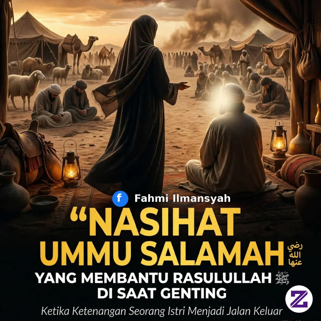 NASIHAT UMMU SALAMAH DI SAAT ROSULULLAH MENGHADAPI MASALAH GENTING.