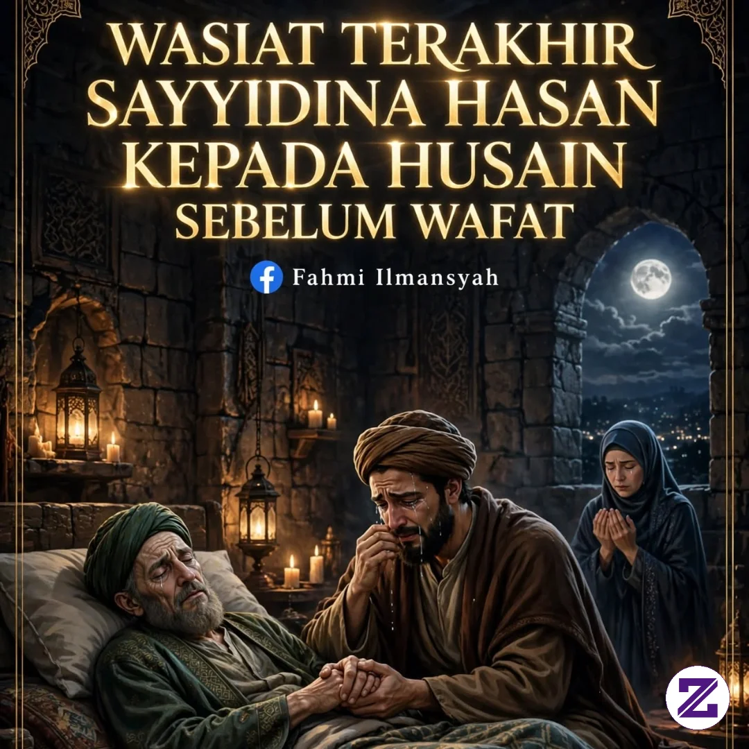 KISAH LENGKAP KATA KATA TERAKHIR ATAU WASIAT TERAKHIR SAYYIDINA HASAN