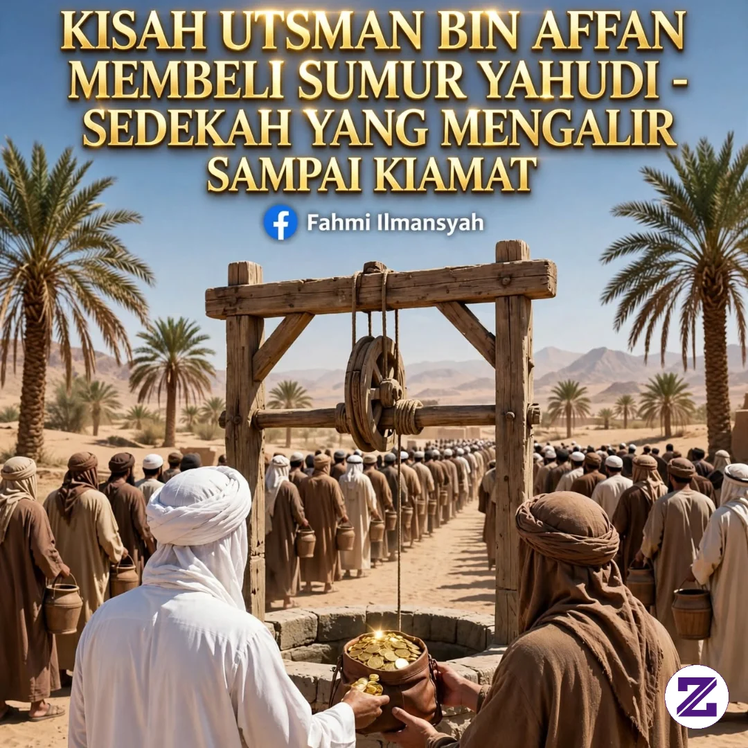 KISAH UTSMAN BIN AFFAN MEMBELI SUMUR YAHUDI, SEDEKAH YANG MENGALIR SAMPAI KIAMAT - Sejarah - Fahmi Ilman