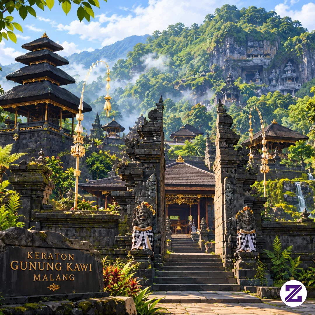 KERATON GUNUNG KAWI MALANG JAWA TIMUR