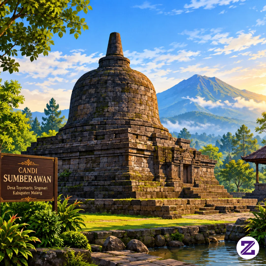CANDI SUMBERAWAN MALANG JAWA TIMUR