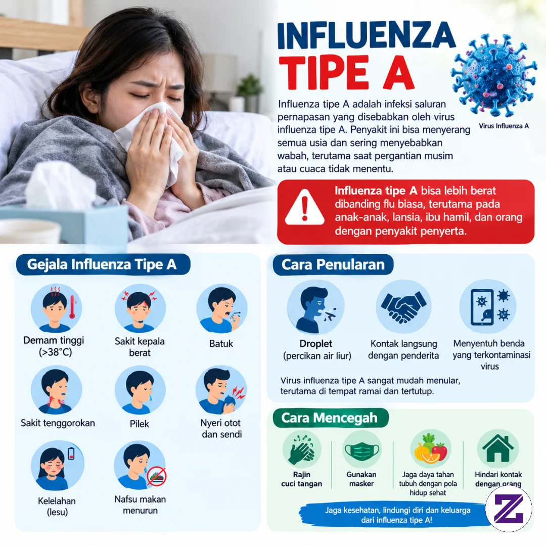 Gejala Penyakit Influenza Tipe A