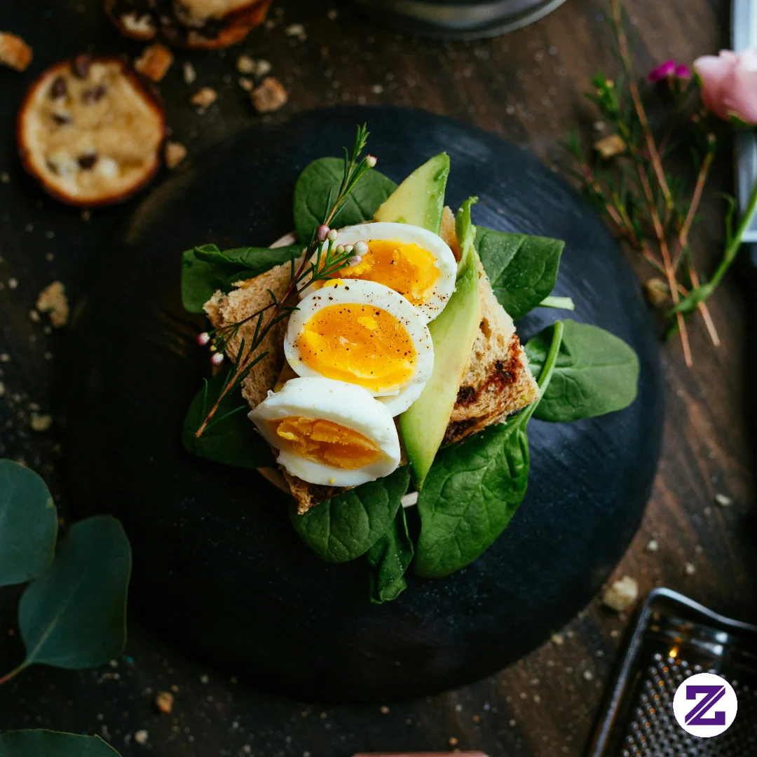 Sandwich Dengan Telur Rebus