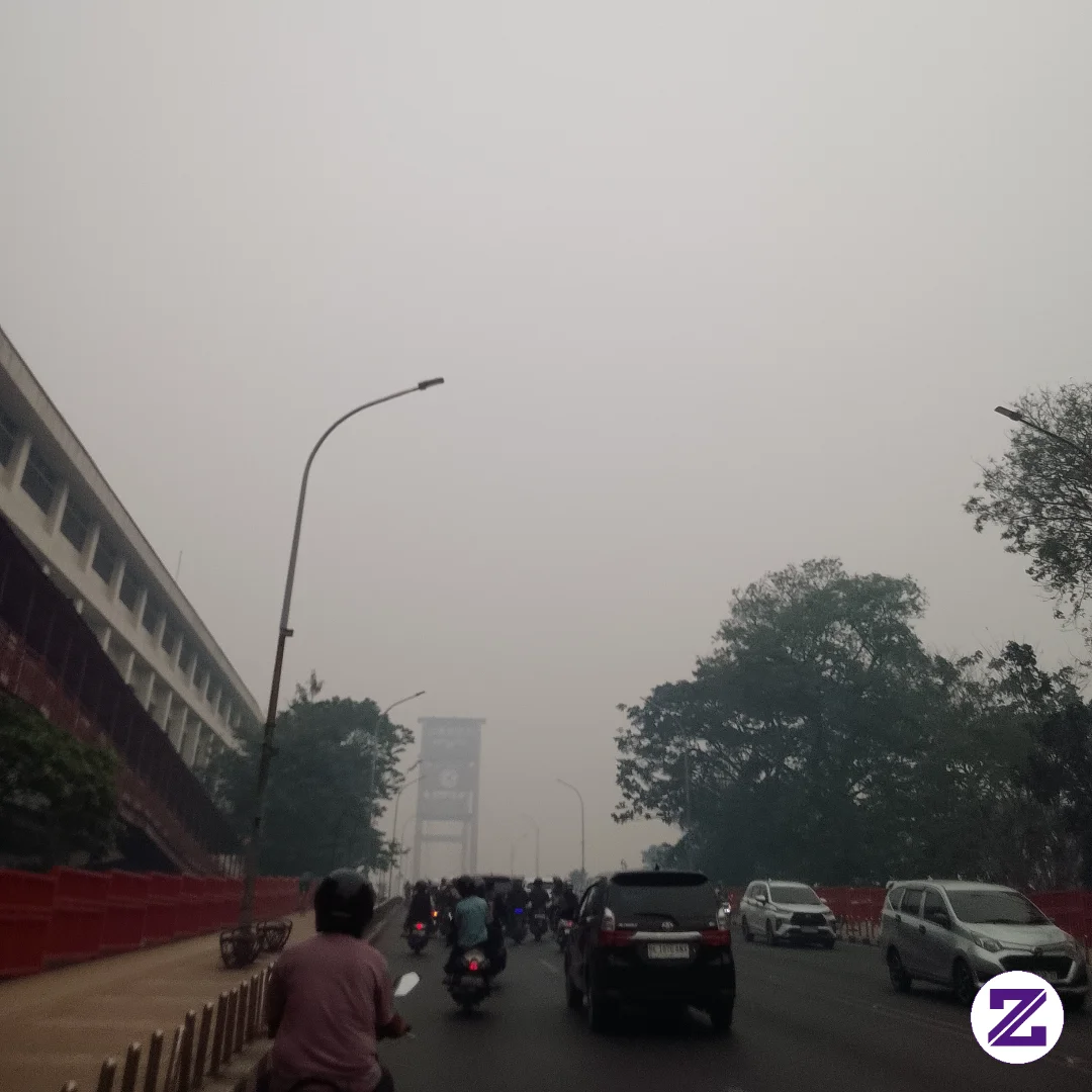 Suasana Kabut Asap Di Kota Palembang 04/10/2026