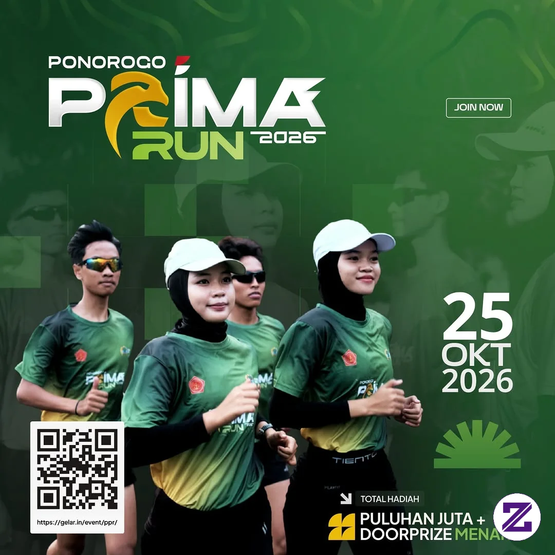 Ramaikan Dulur Ponorogo Prima Run 2026 Yang Mau Daftar Silahkan Scan Barcode