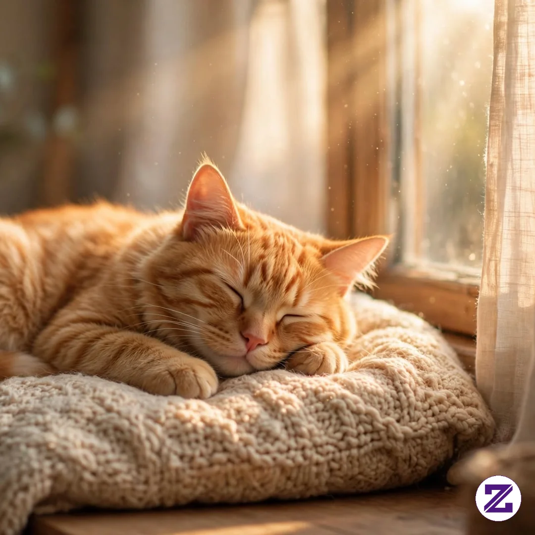 Momen Damai: Kucing Tertidur Di Bawah Sinar Matahari ☀️