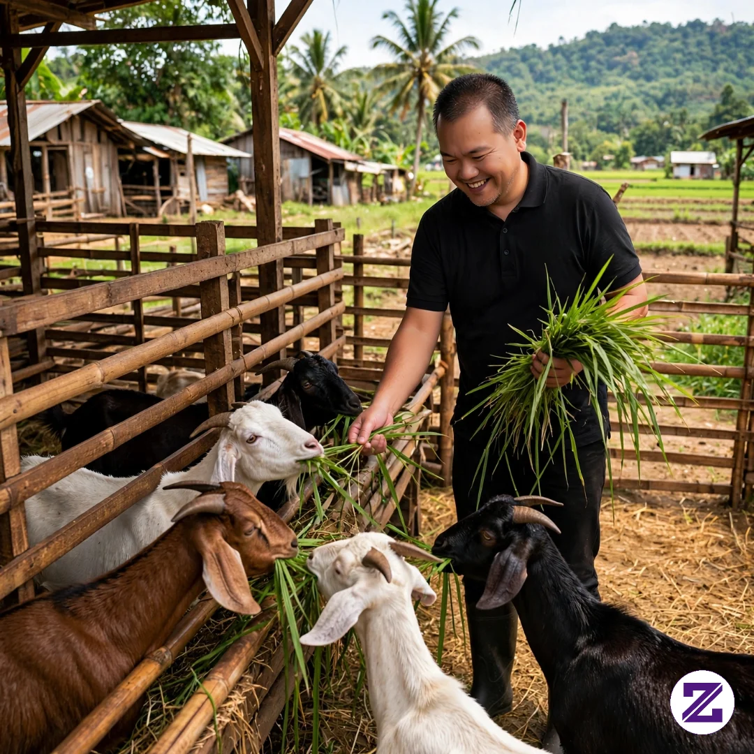 Kasih Makan Kambing 🐐 Setelah Ngarit