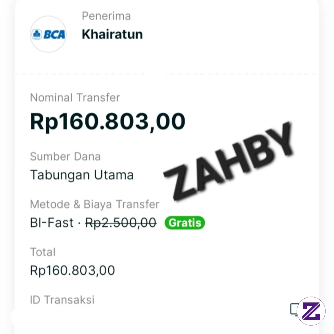 CUAN DADAKAN TEAM ZAHBY! UANG JAJAN UDAH TF HARI INI, SIAPA MAU NYUSUL?