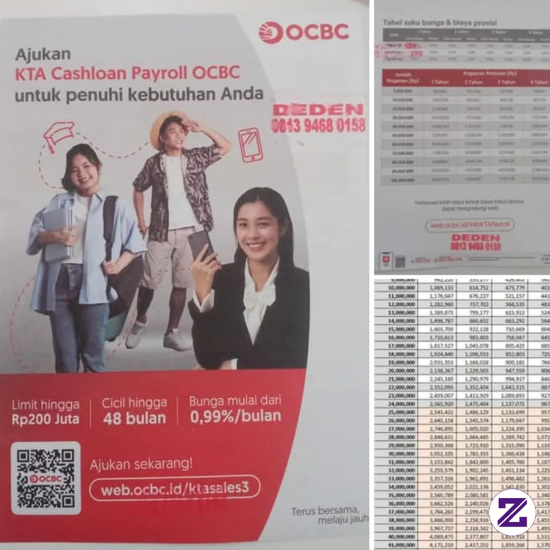 Khusus Payroll / Penggajian Lewat Bank OCbc, Dapatkan Benefit Cash Loan