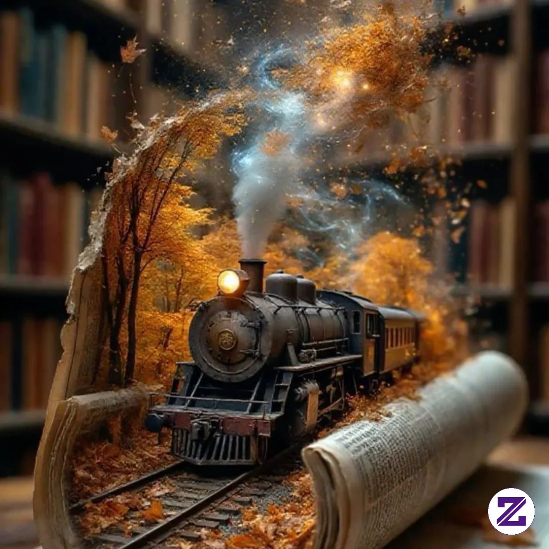 Lokomotif Diatas Buku - Teknologi - Supyan