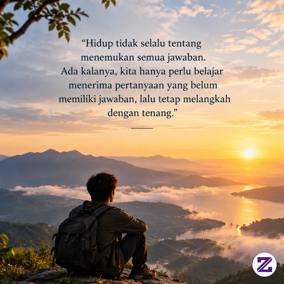 Hidup Tidak Selalu Tentang Menemukan Semua Jawaban.