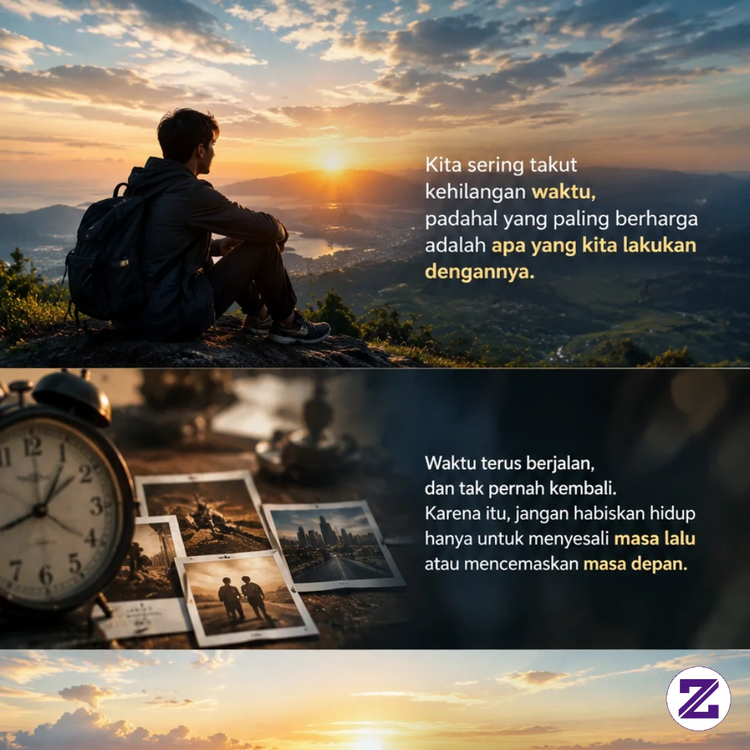 Kita Sering Takut Kehilangan Waktu, Padahal Yang Paling Berharga Adalah Apa Yang