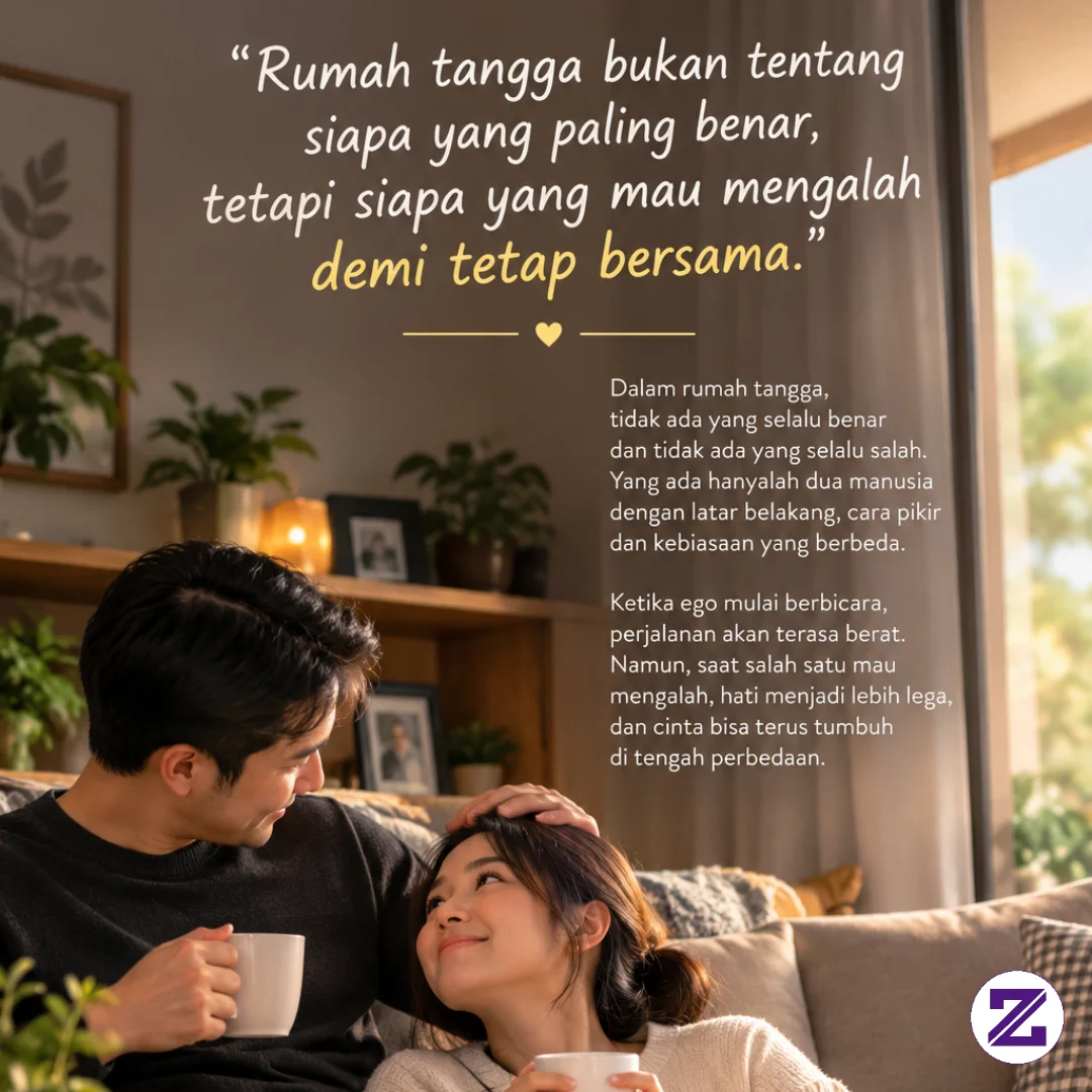 Rumah Tangga Bukan Tentang Siapa Yang Paling Benar, Tetapi Siapa Yang Mau