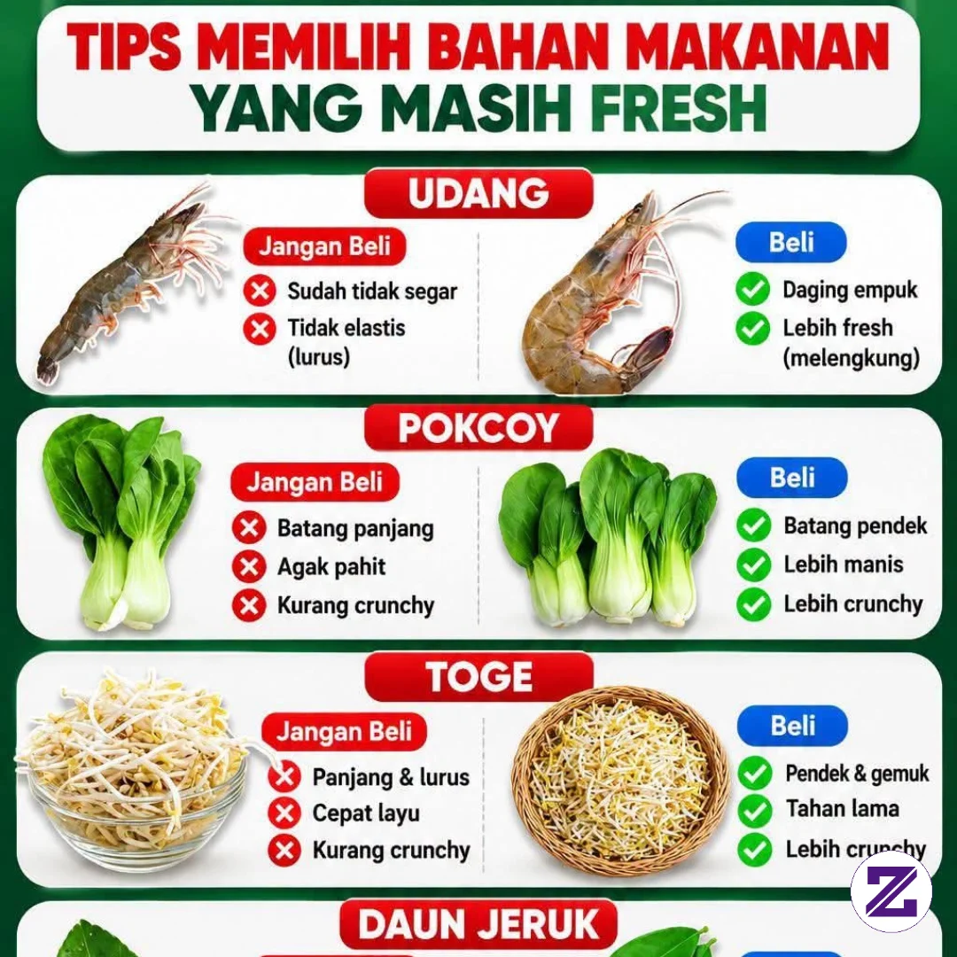 5 Tips Memilih Bahan Makanan Yang Masih Fresh, Jangan Sampai Salah Pilih!