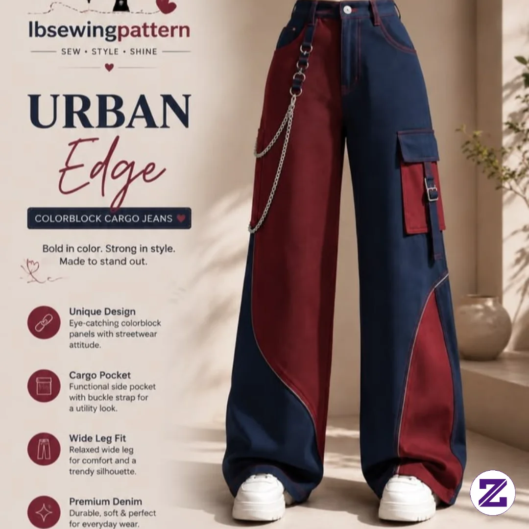 Master Custom Denim: Colorblock Cargo Patterns, Boho Upcycling