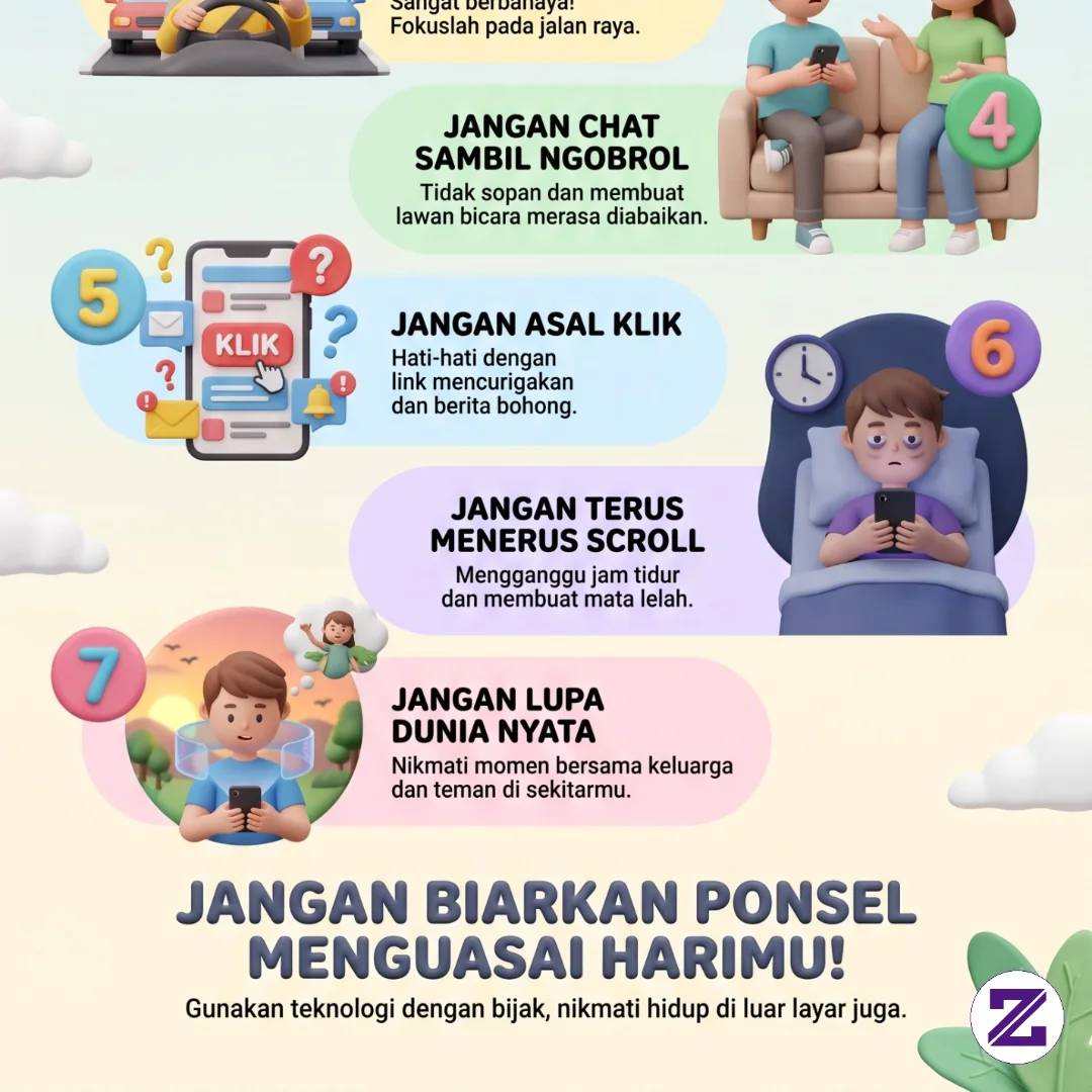 7 Hal Yang Sebaiknya Tidak Dilakukan Saat Menggunakan Ponsel