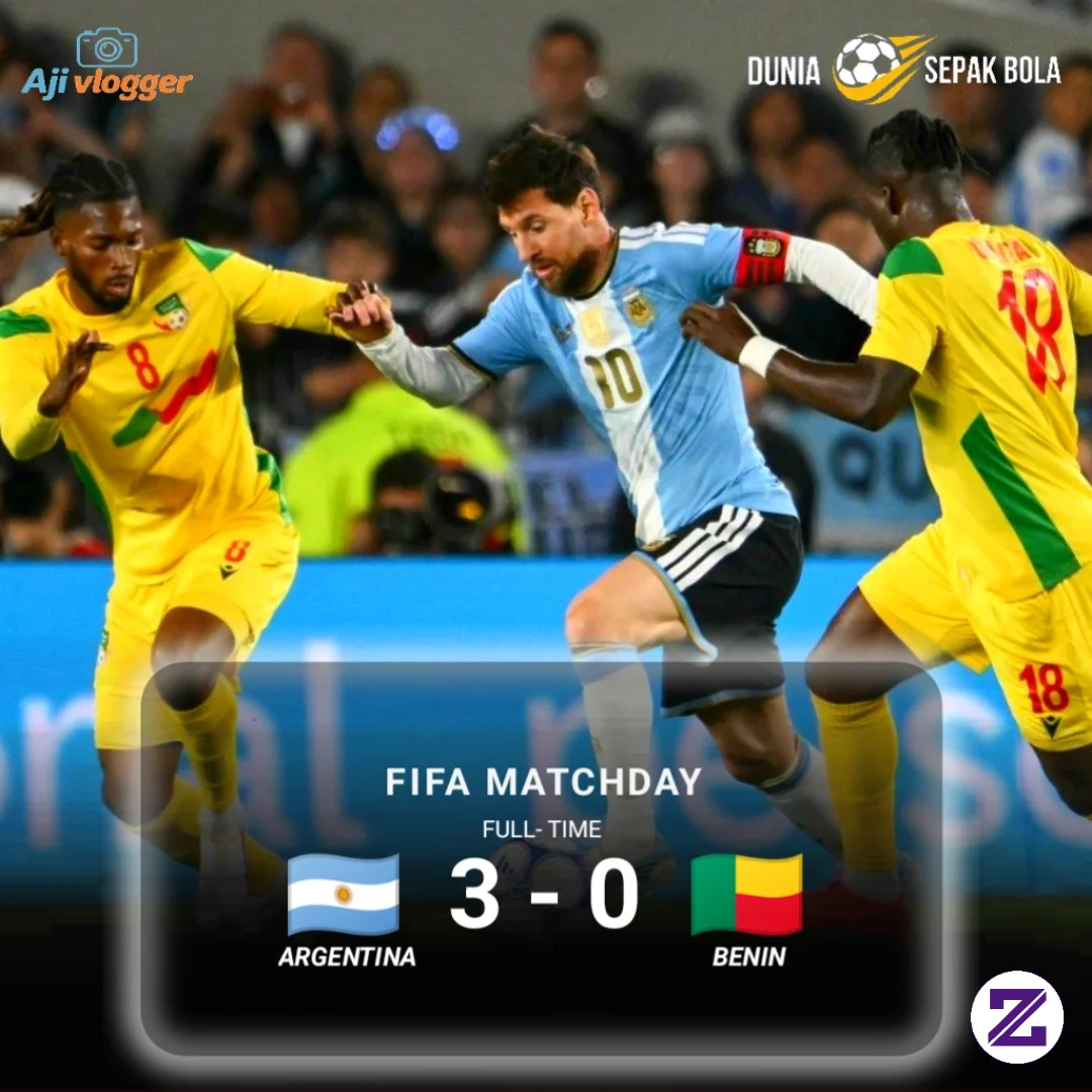 FT: Argentina 3 - 0 Benin