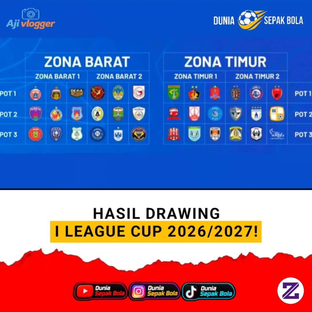 ✅ HASIL DRAWING I LEAGUE CUP 2026/2027!