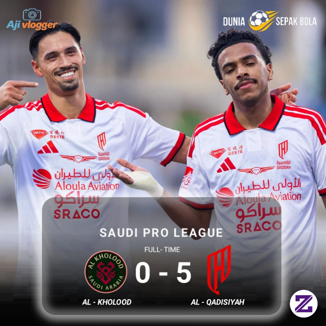 FT: Al - Kholood Club 0 - 5 Al - Qadisiyah