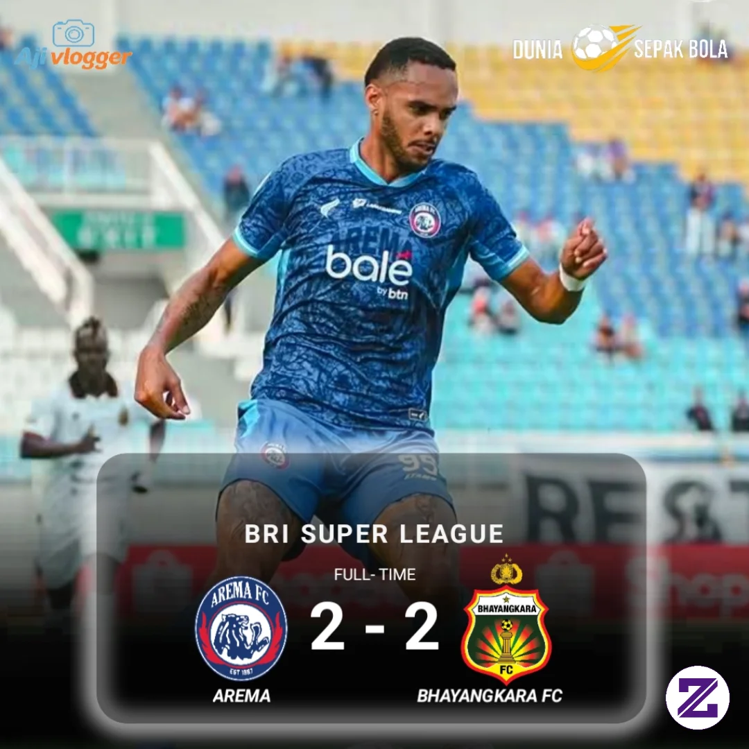 FT: Arema FC 2 - 2 Bhayangkara FC