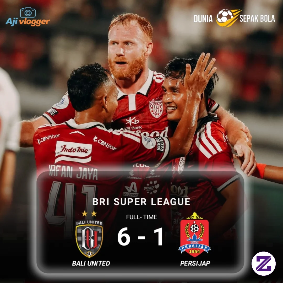 FT: Bali United 6 - 1 Persijap Jepara