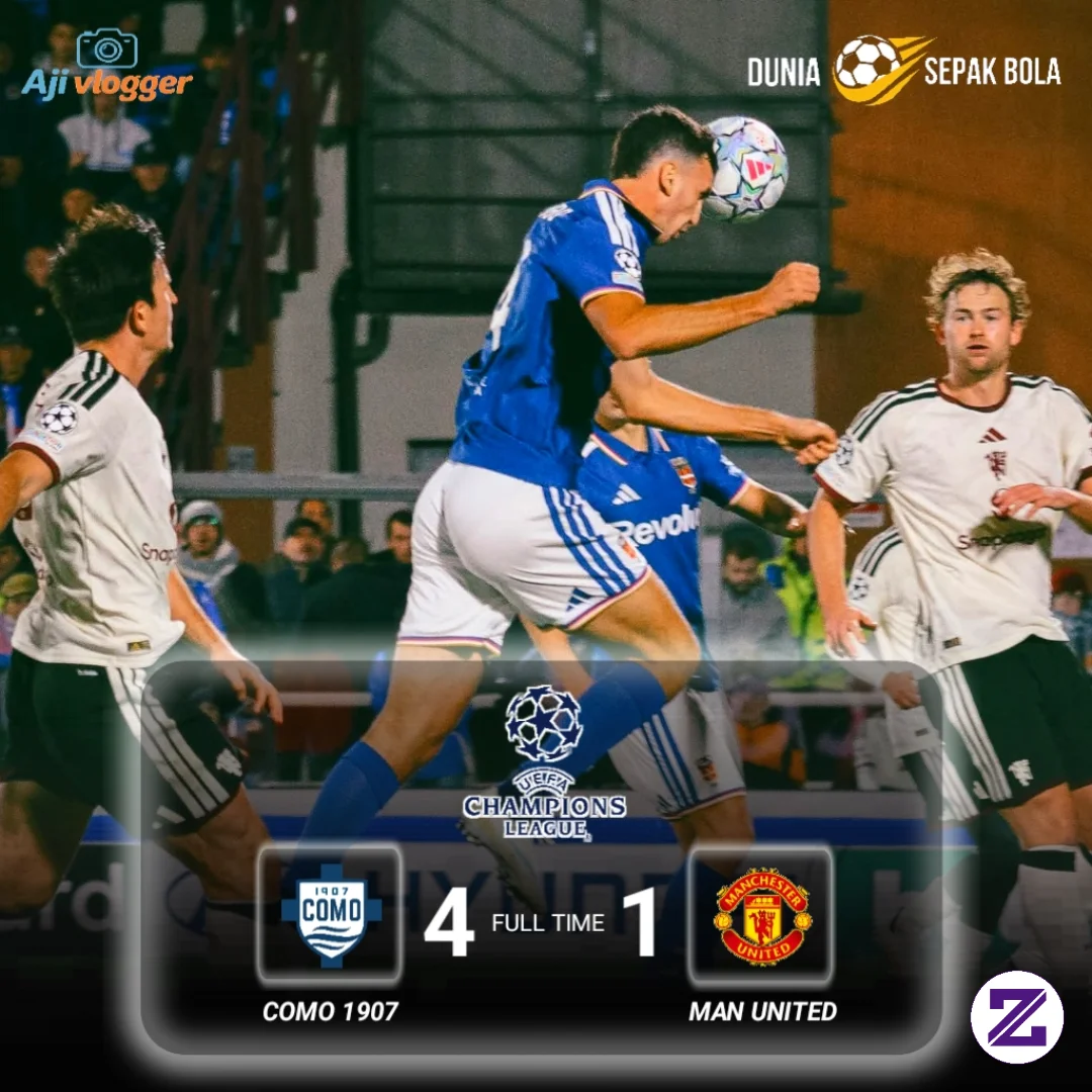 FT: Como 1907 4 - 1 Manchester United - Olahraga - Dunia Sepak Bola