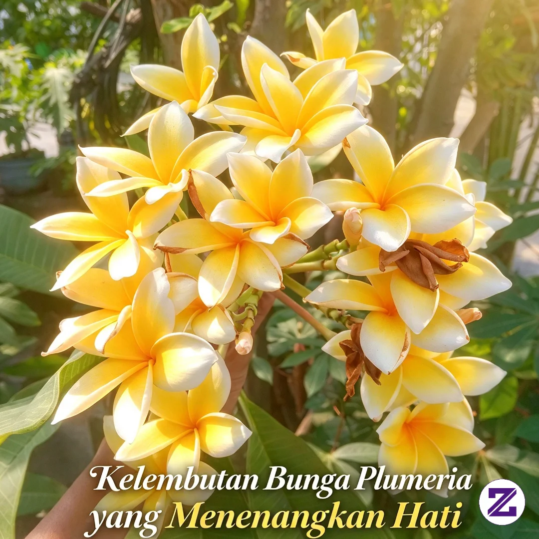 “Kelembutan Bunga Plumeria Yang Menenangkan Hati”