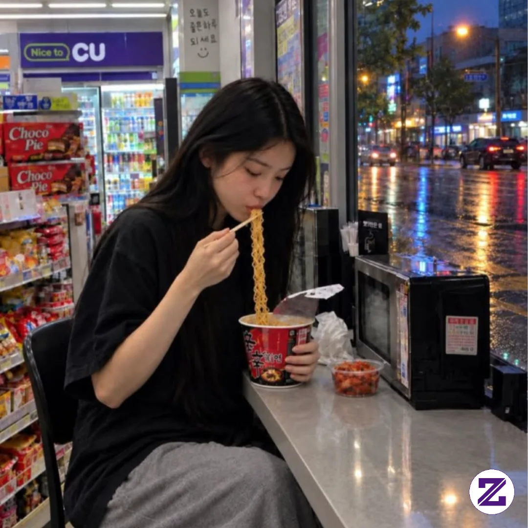 Meski Cuma Makan Mie Instan Tanpa Entah Kenapa Rasanya Selalu Enak.