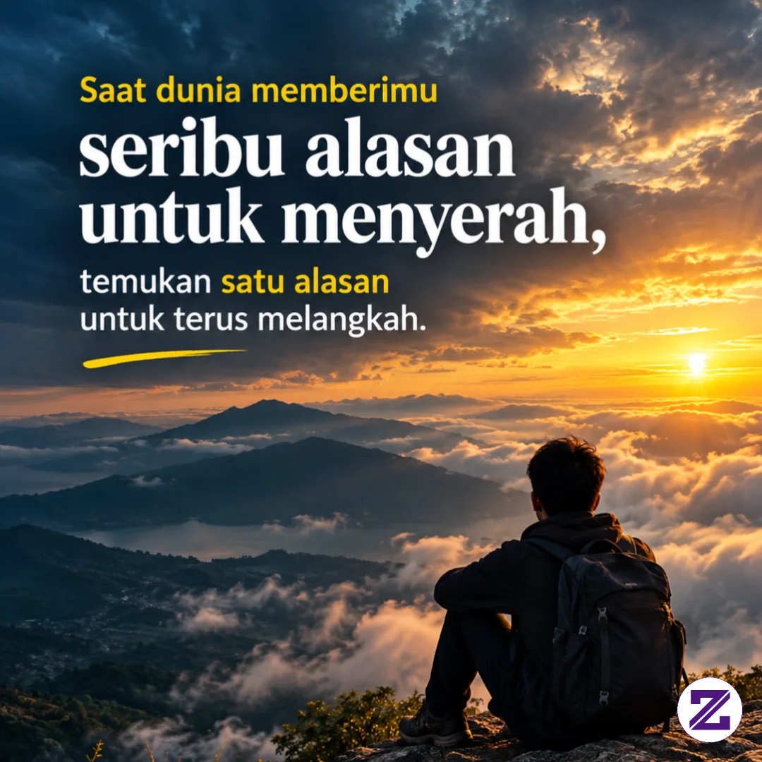Saat Dunia Memberimu Alasan Untuk Menyerah