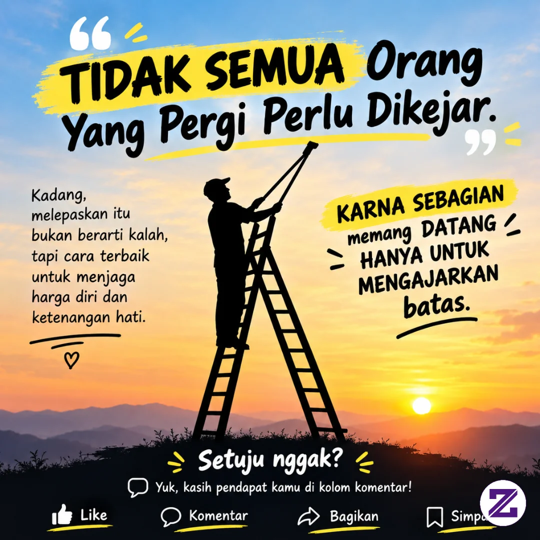 Tidak Semua Yang Pergi Harus Dikejar