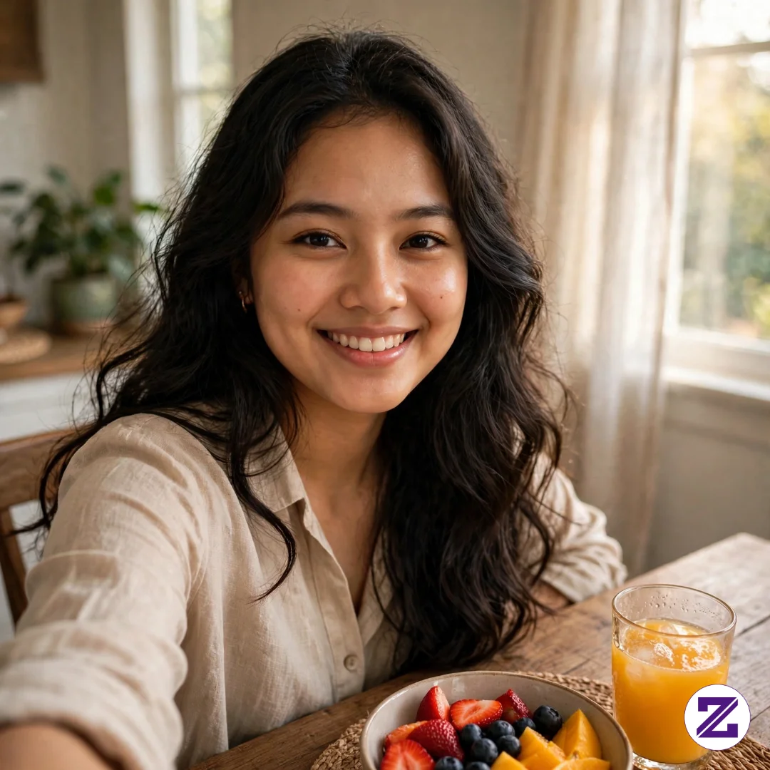 Selamat Pagi Semua! ☀️ Hari Ini Dolii Mulai Hari Dengan Sarapan Sehat — Buah