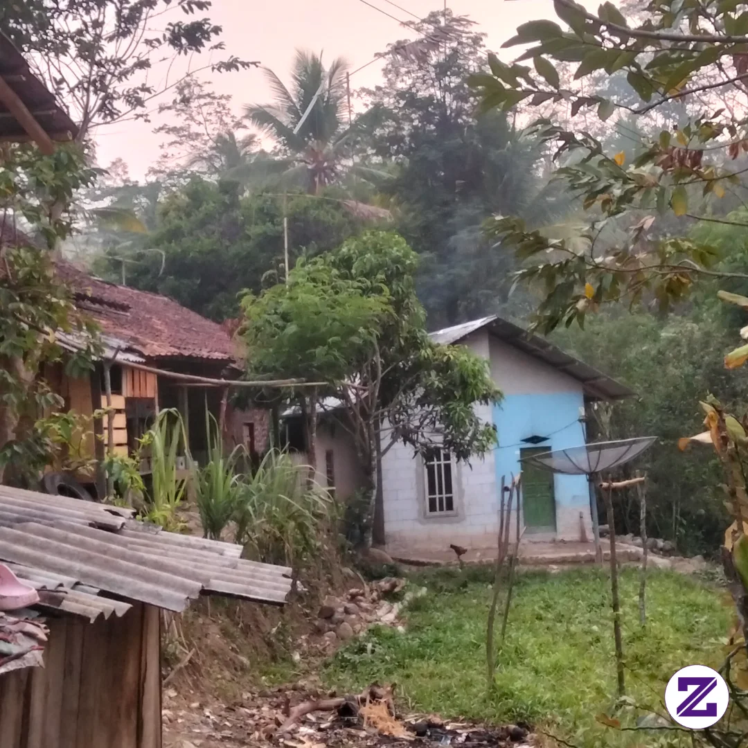 Suasana Di Pagi Hari Di Kampung Pelosokan Sangat Dingin