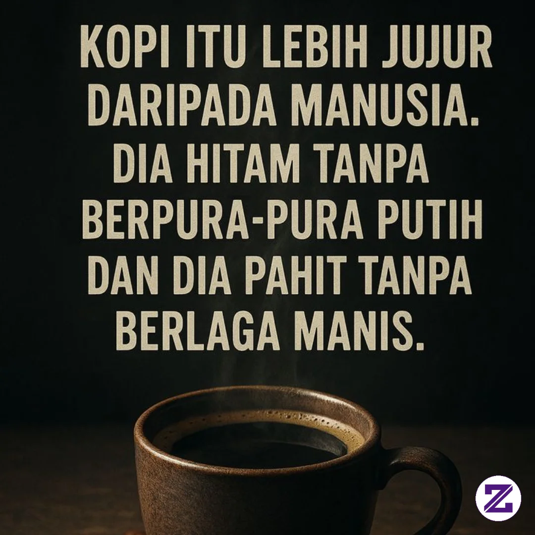 Kopi Yang Lebih Jujur Dari Manusia, Dia Tidak Menyembunyikan Warna Dan Rasanya