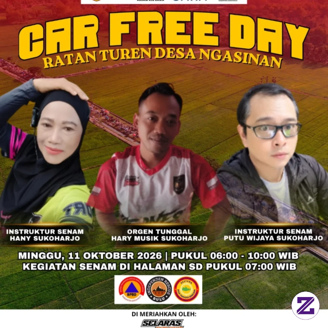 Car Free Day Di Desa Sukoharjo Solo Jateng