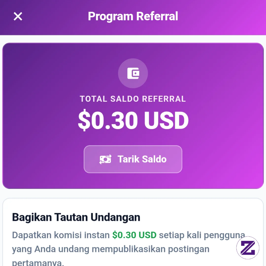 Wah Ternyata Benar Guys, 1 Refferal 0.30$.