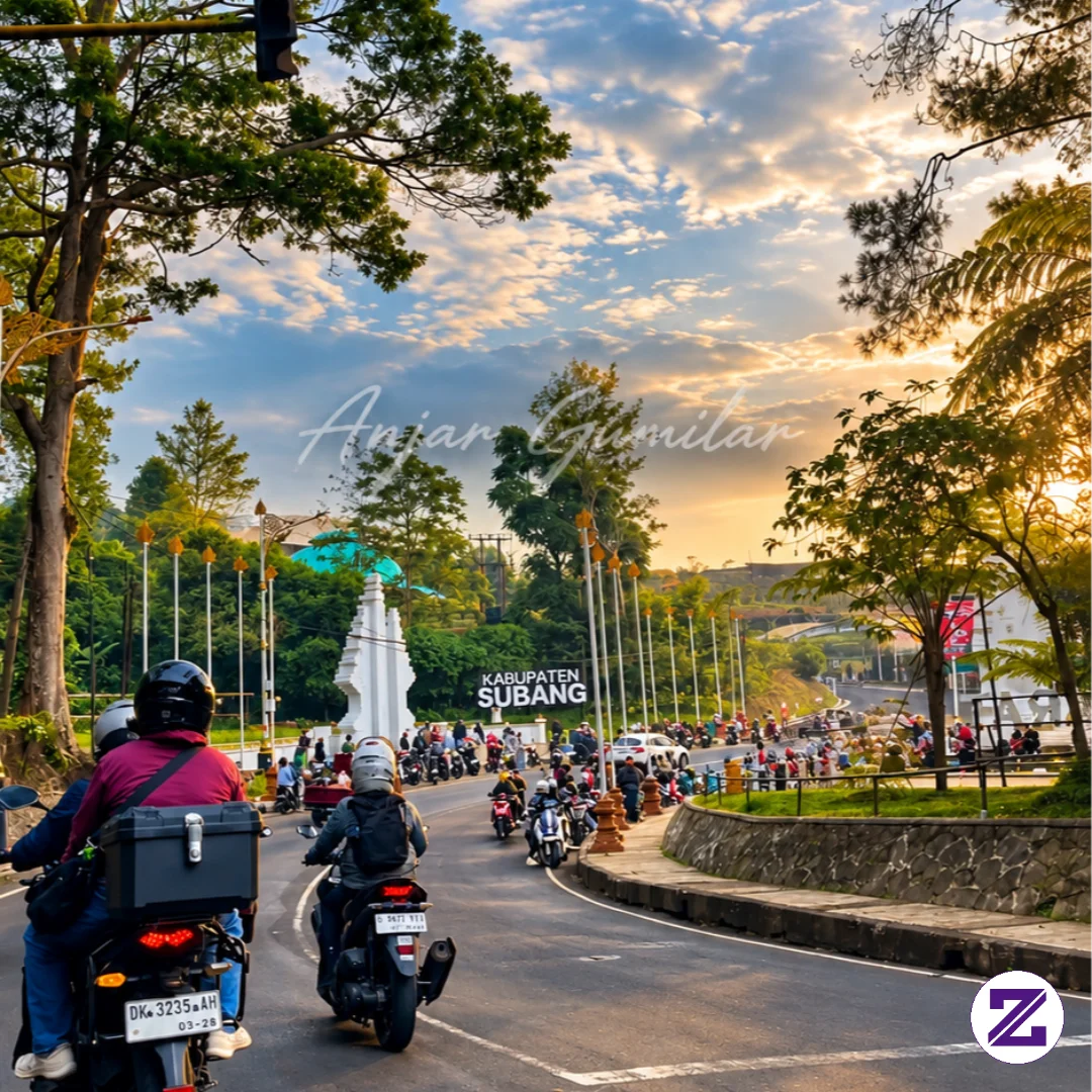 Gapura Mendak Waluya Perbatasan Subang-Bandung ❄️