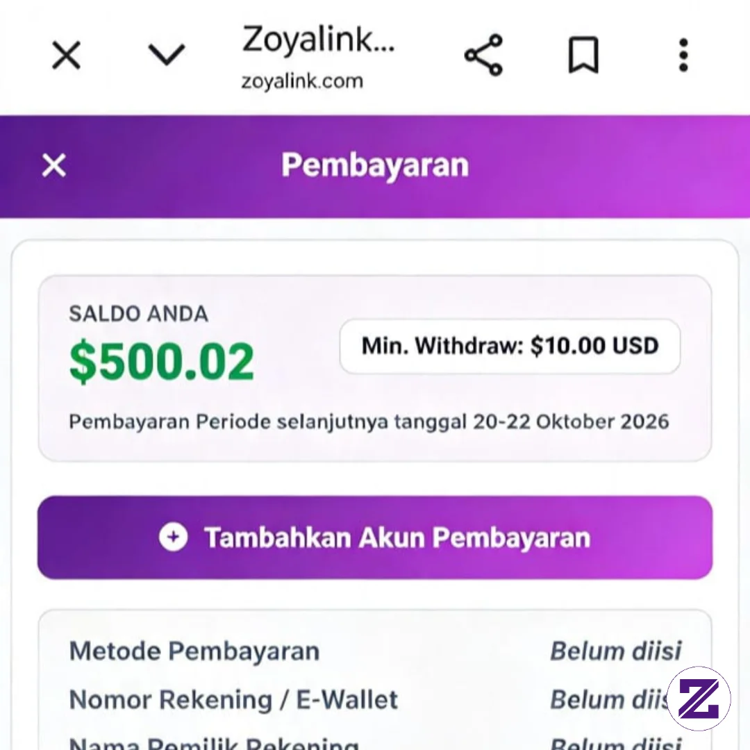 Judul:💰CARA AGAR DOLLAR DI ZOYALINK CEPET NAIK!